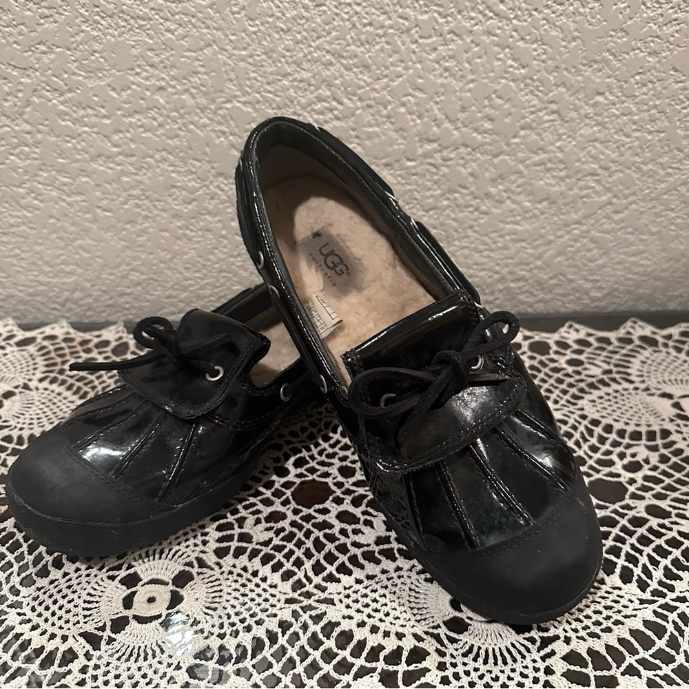 UGG Black Ashdale Waterproof Shearling Lined Duck Shoes